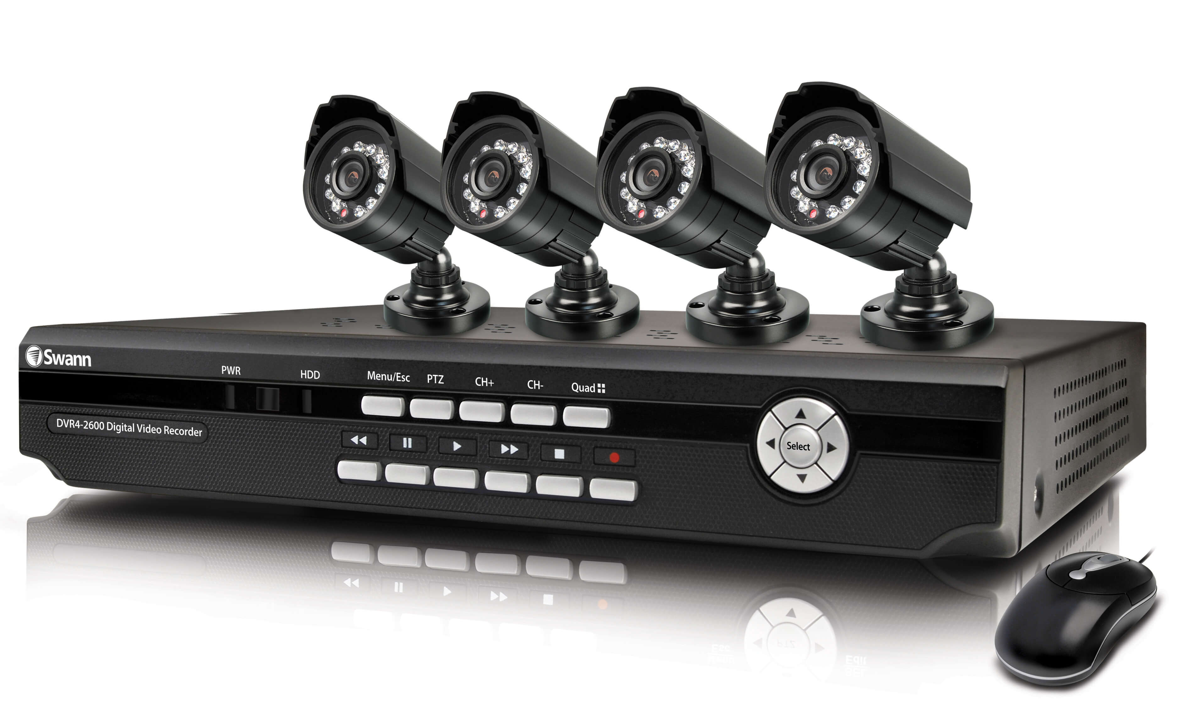 Kit DVR com 4 câmeras CFTV